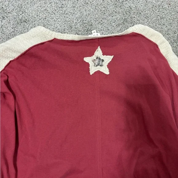 POL Celestial Patchwork Cropped Knit Top - Picture 5 of 5